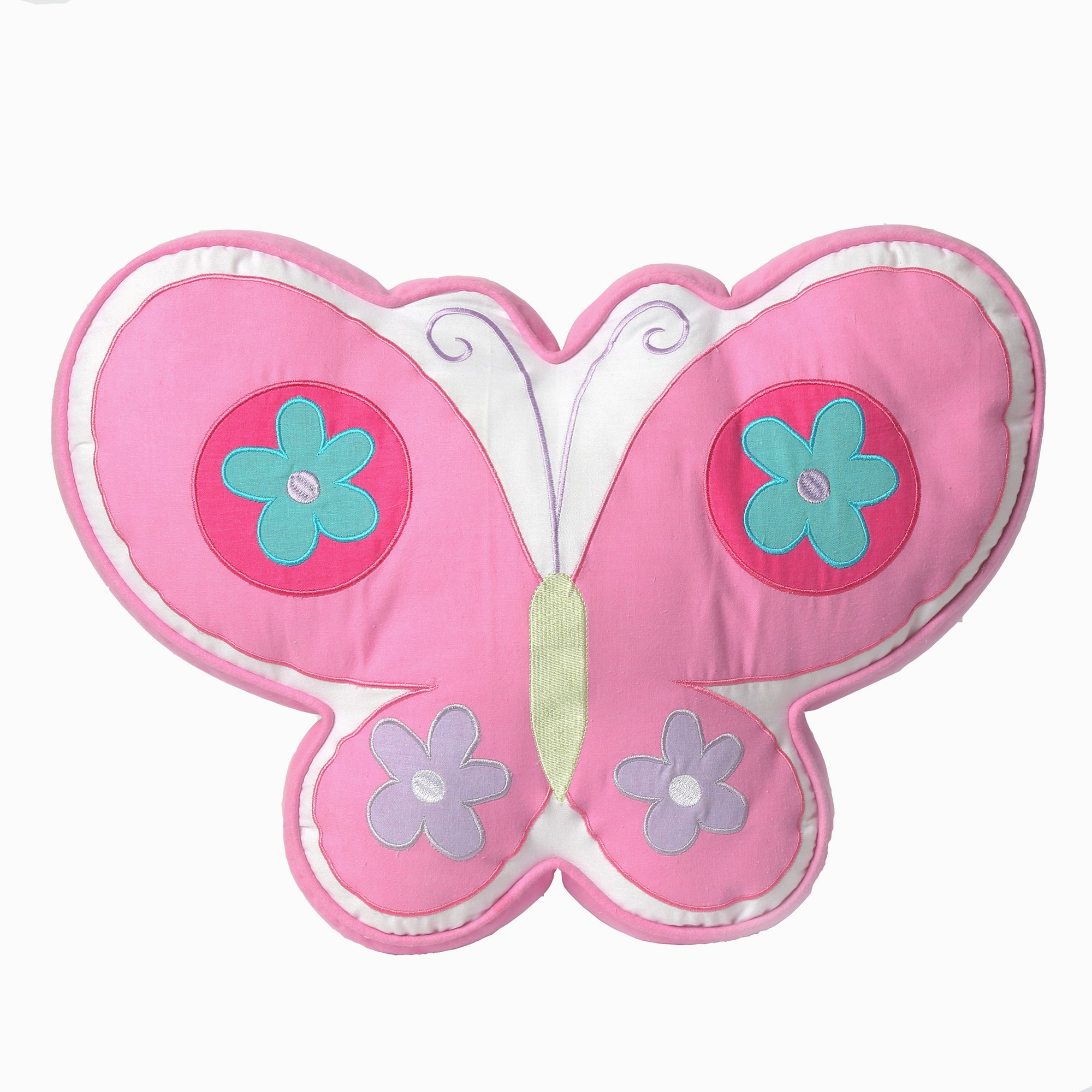 Pink best sale butterfly pillow