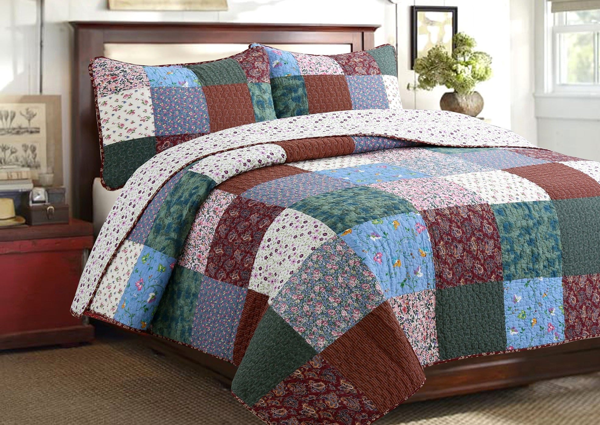 Patchwork outlets Bed Set